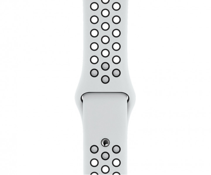 Apple Watch Nike+ Series 4 GPS 44mm Silver Alum. w. Platinum/Black Nike Sport b. Silver Alum. (MU6K2)