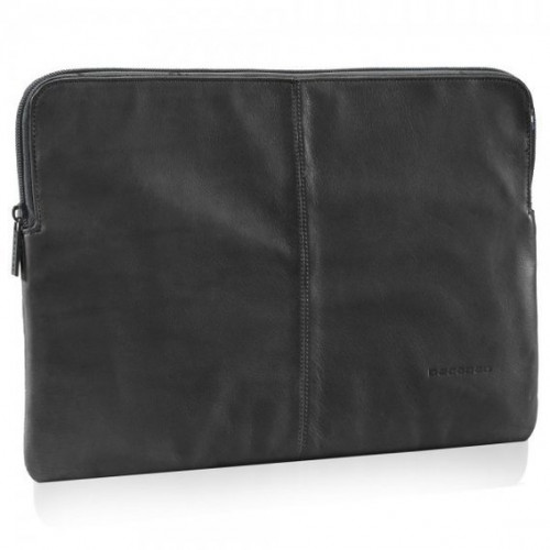Чохол для ноутбука DECODED Leather Slim Sleeve with Zipper for MacBook 12" Black (D4SS12BK)