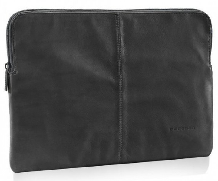 Чохол для ноутбука DECODED Leather Slim Sleeve with Zipper for MacBook 12" Black (D4SS12BK)