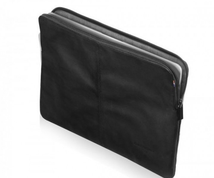 Чохол для ноутбука DECODED Leather Slim Sleeve with Zipper for MacBook 12" Black (D4SS12BK)