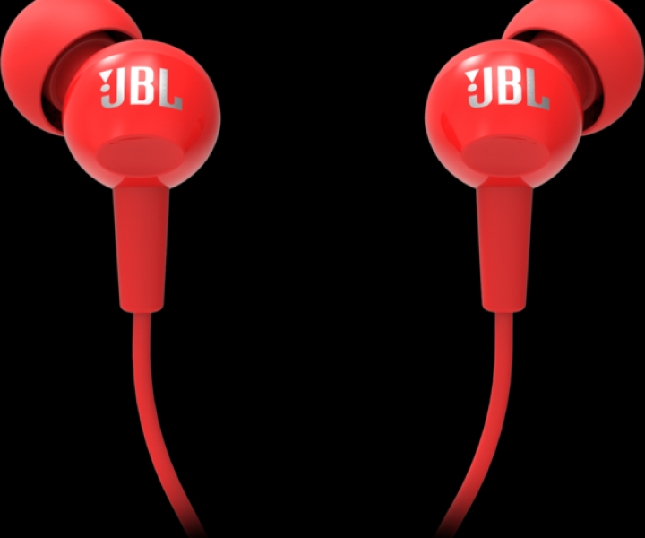 Наушники с микрофоном JBL C100SI Red