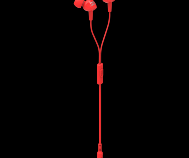 Наушники с микрофоном JBL C100SI Red