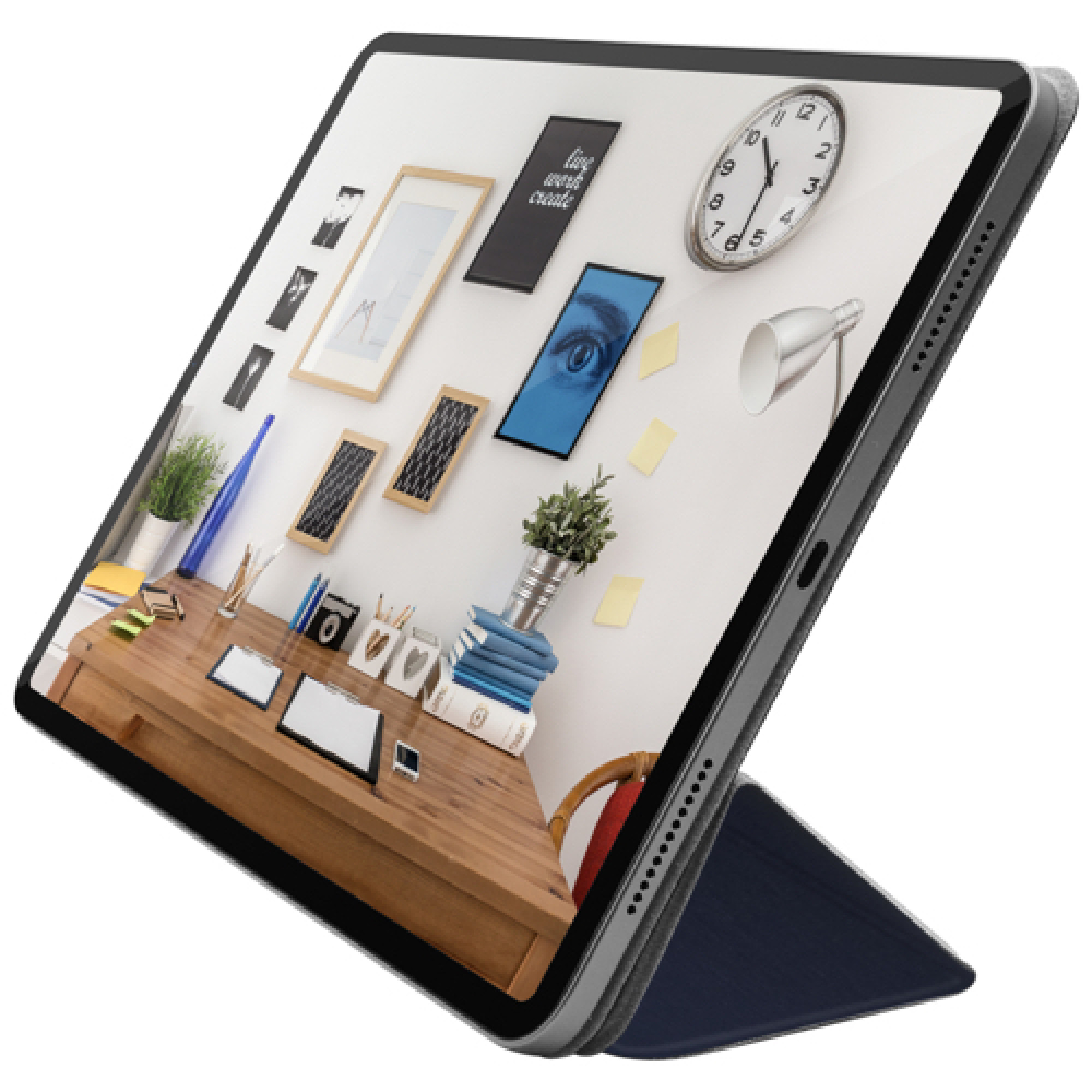 Чохол Macally Smart Folio Blue для iPad Pro 12.9 (2018) (BSTANDPRO3L-BL)
