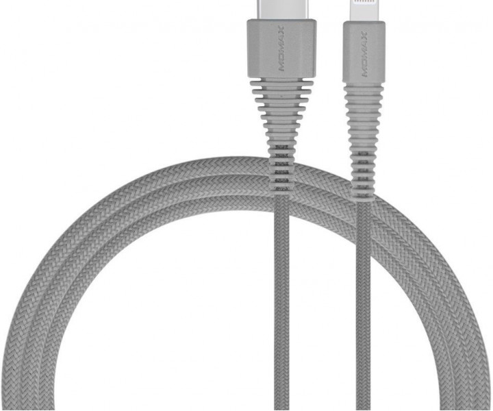 Kабель Momax TOUGH Link 1.2m USB to Lightning Gray (DL8A)