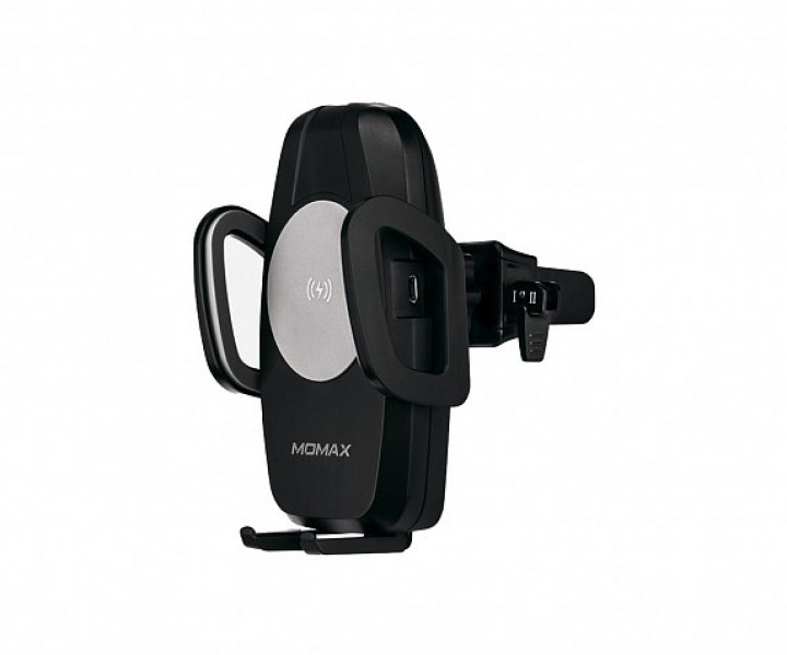 Авто З/У + держатель MOMAX Q.Dock Wireless Charging Car Mount Black (CM7D)