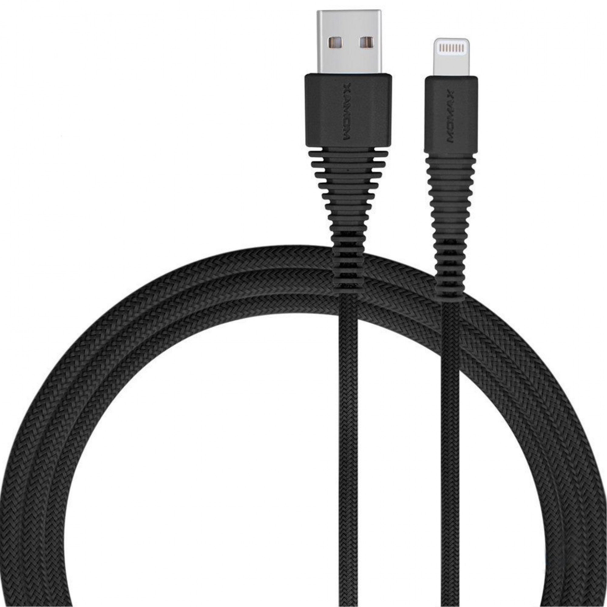 Kабель Momax Elite Link Lightning 2m Black (DL13D)