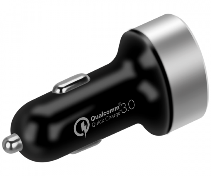 Автомобильное зарядное устройство Momax Dual-Port USB Fast Black (UC9D)