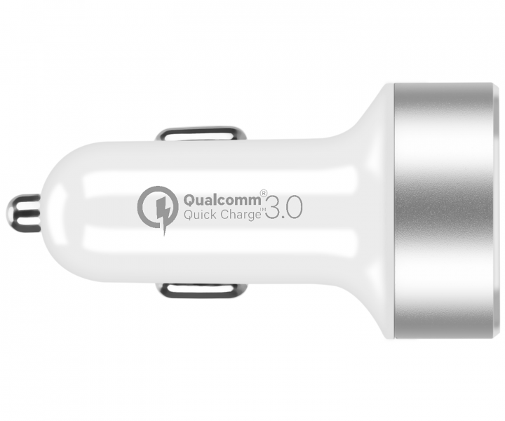 Автомобильное зарядное устройство Momax Dual-Port USB Fast White (UC9W)