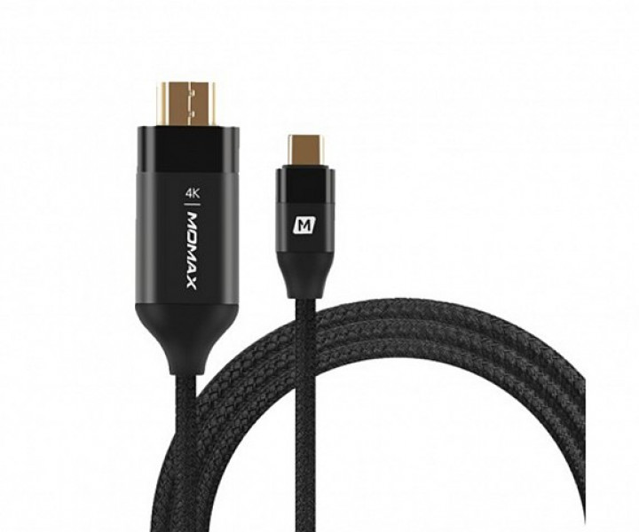 Кабель Momax Elite link Type C to HDMI 4K Black (DTH1D)