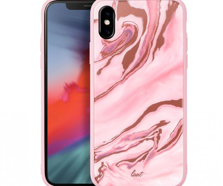 Чохол LAUT MINERAL GLASS для iPhone X / XS Pink (LAUT_IP18-S_MG_MP)