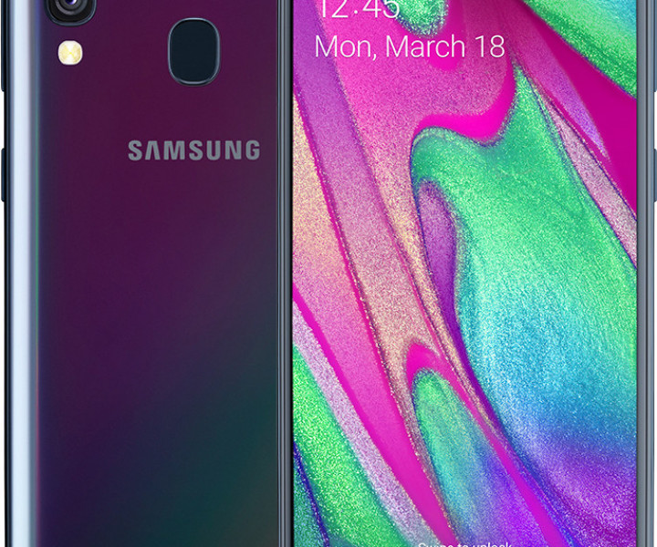 Samsung Galaxy A40 A405F 4/64GB Black (SM-A405FZKDSEK) (UA UCRF)