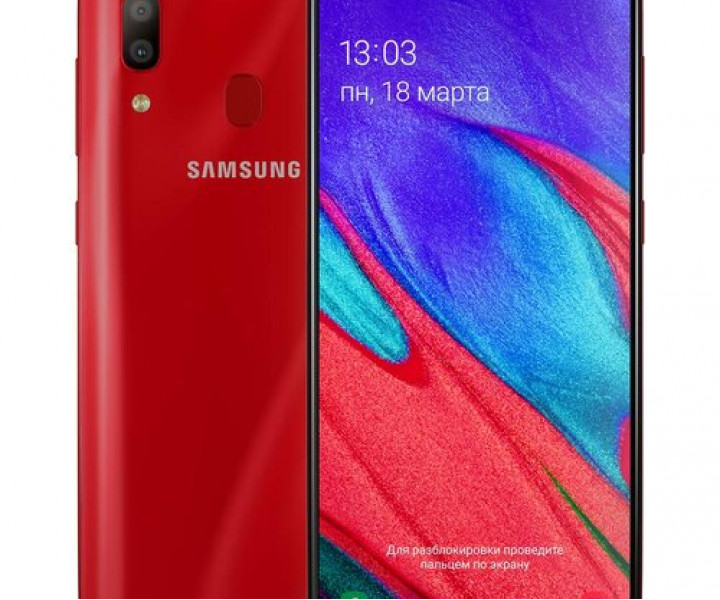 Samsung Galaxy A40 A405F 4/64GB Red (SM-A405FZRDSEK) (UA UCRF)