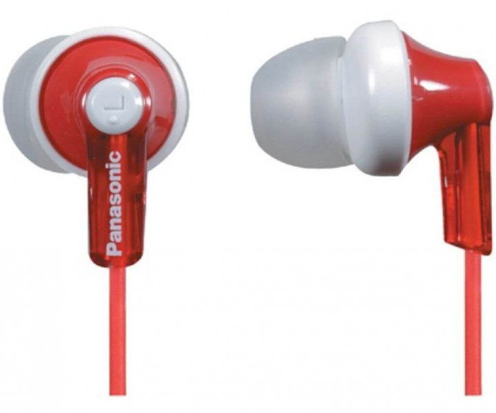 Наушники Panasonic RP-HJE118GU-R Red, Mini jack (3.5 мм), вкладыши, кабель 1,1 м