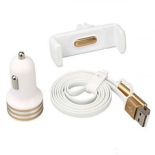 Держатель Baseus Uiversal Car Accessories Set White