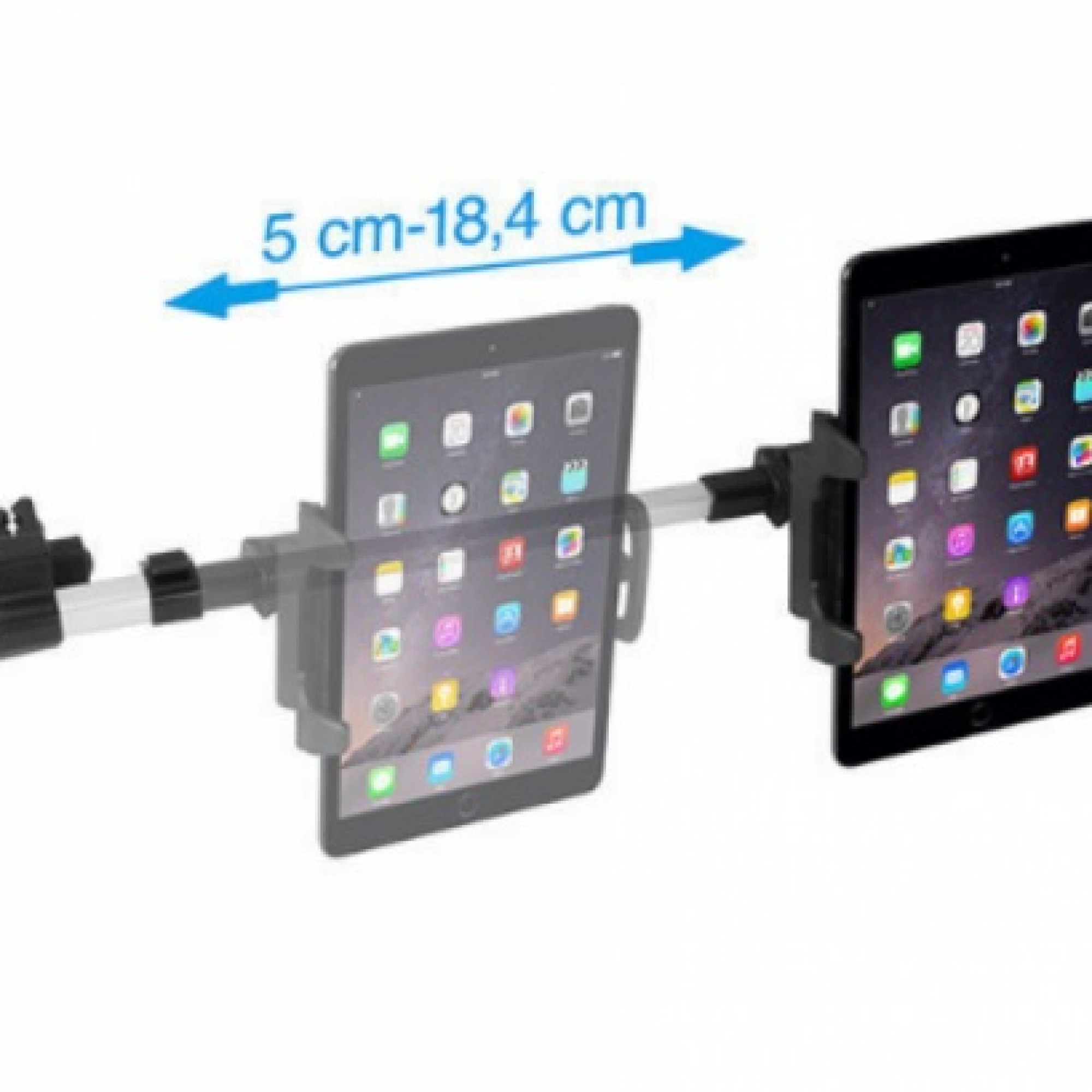 Держатель Macally Maunt for iPad 4,5 -10 на подголовник Silver HRMOUNTPRO