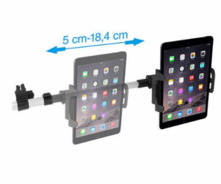 Держатель Macally Maunt for iPad 4,5 -10 на подголовник Silver HRMOUNTPRO