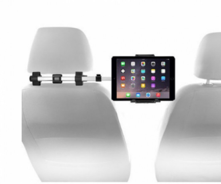 Держатель Macally Maunt for iPad 4,5 -10 на подголовник Silver HRMOUNTPRO