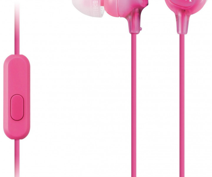 Наушники Sony MDR-EX15LP Pink, Mini jack (3.5 мм), вакуумные, кабель 1.2 м 
