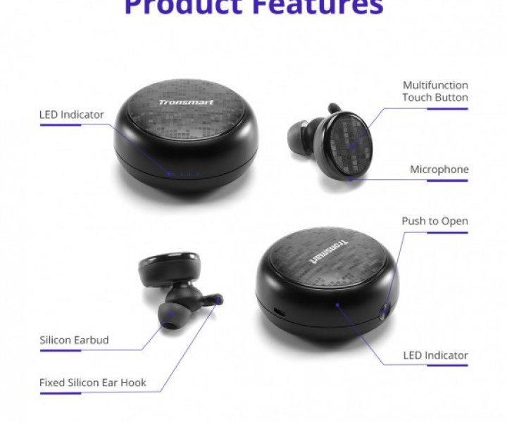 Наушники Tronsmart Encore Spunky Buds Black