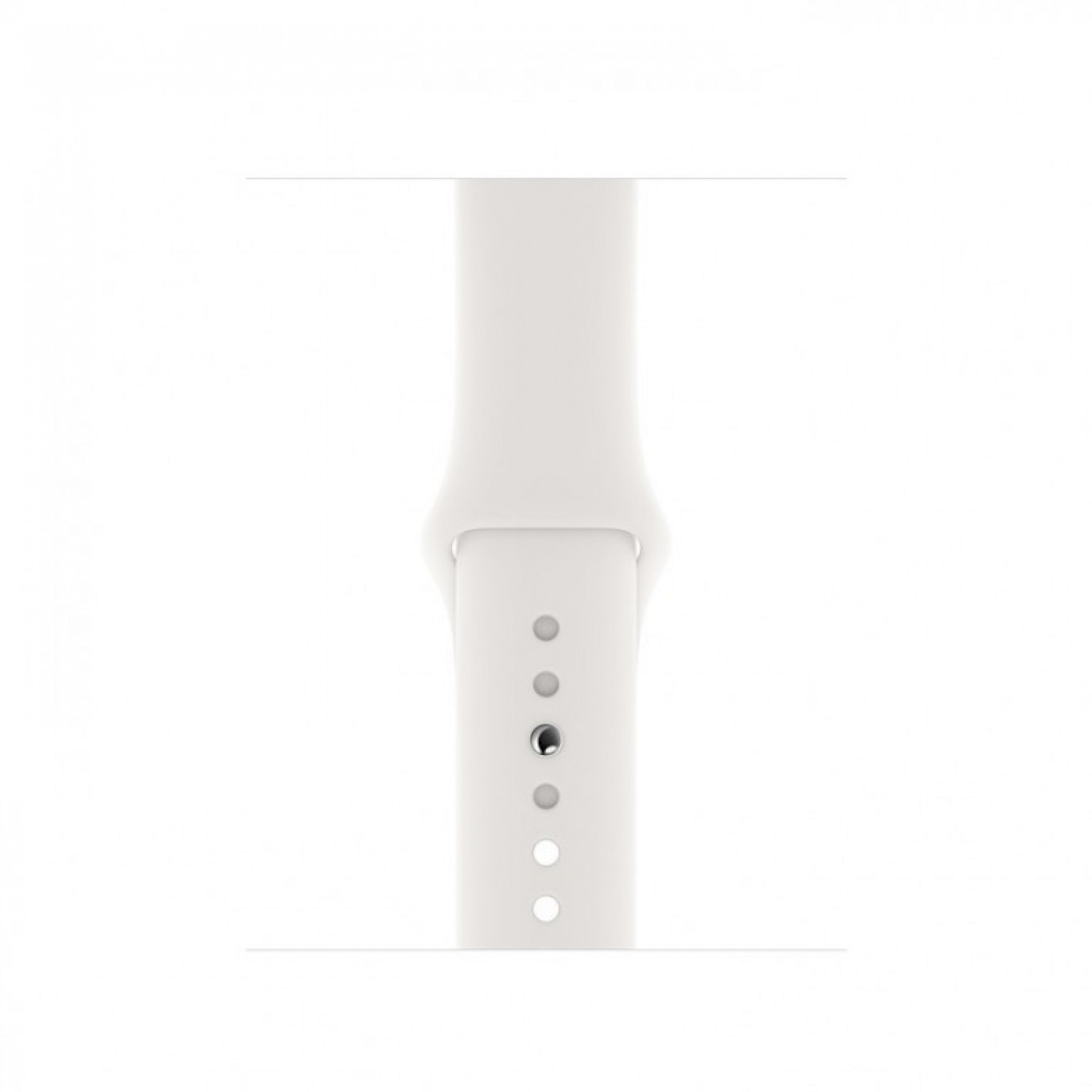 Apple Watch Series 5 GPS + Cellular 44mm Stainless Steel Silver with White Sport Band (MWWF2 )