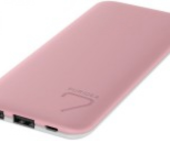Внешний аккумулятор PURIDEA S4 6000mAh Li-Pol Rubber Pink & White