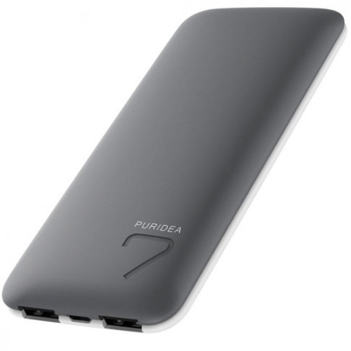 Внешний аккумулятор PURIDEA S5 7000mAh Li-Pol Rubber Grey & White