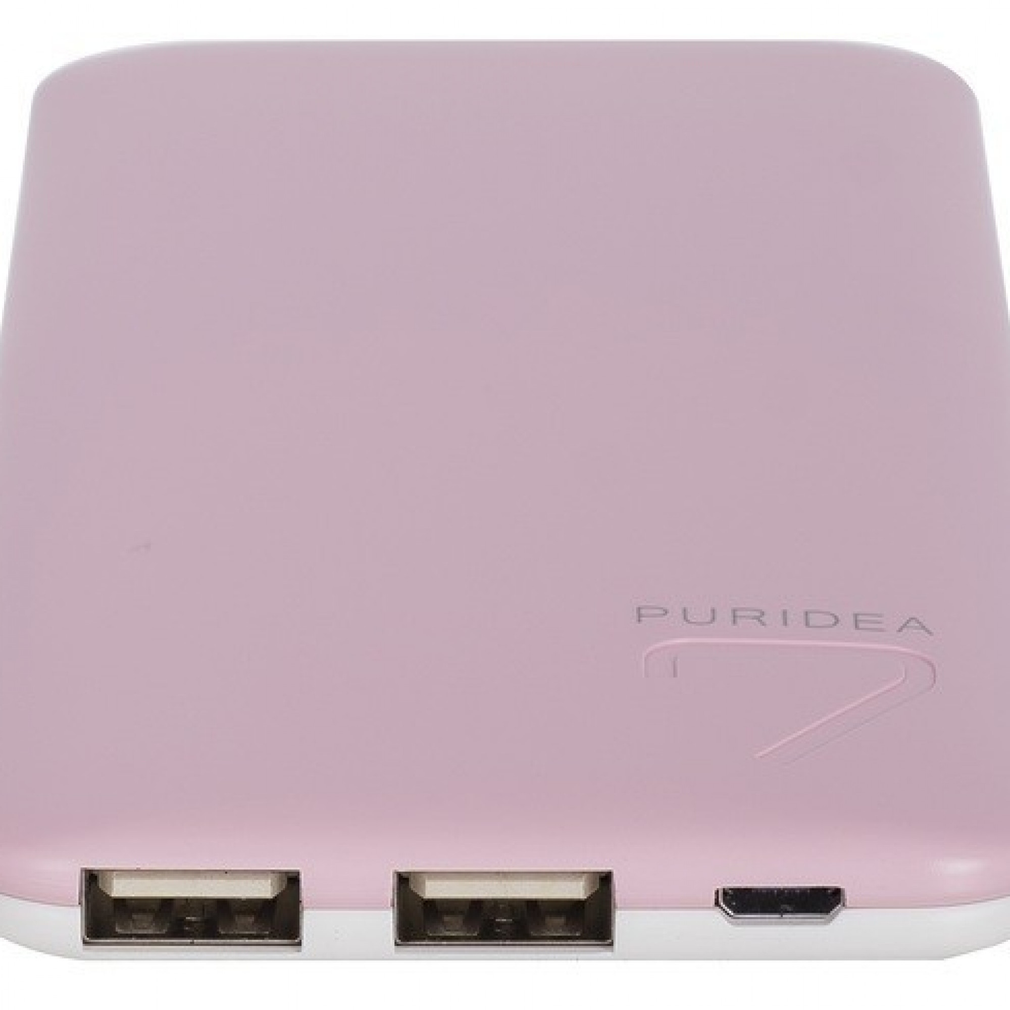 Внешний аккумулятор PURIDEA S4 6000mAh Li-Pol Rubber Pink & White