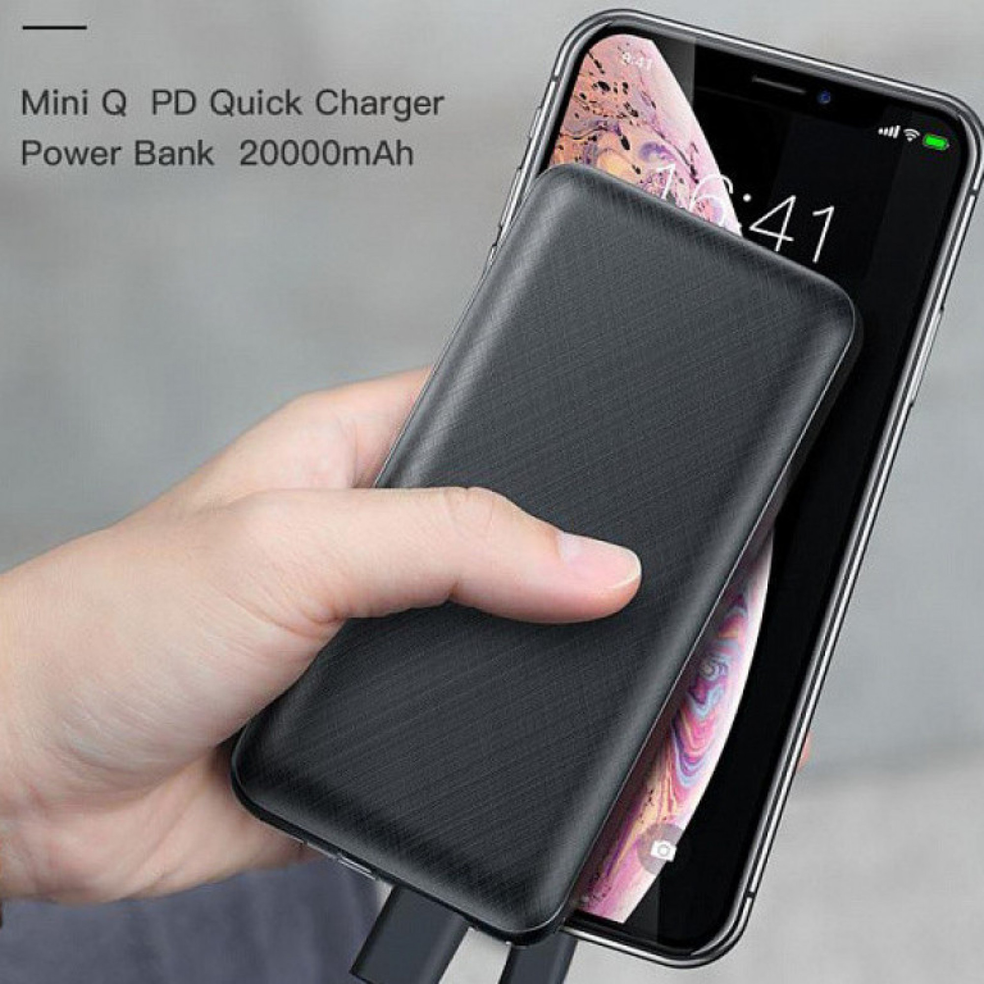 Внешний аккумулятор Baseus Mini Q PD QC3.0 20000mAh Black