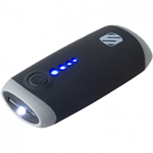 Внешний аккумулятор Scoshe PB4400I 4400 mAh + фонарик Black