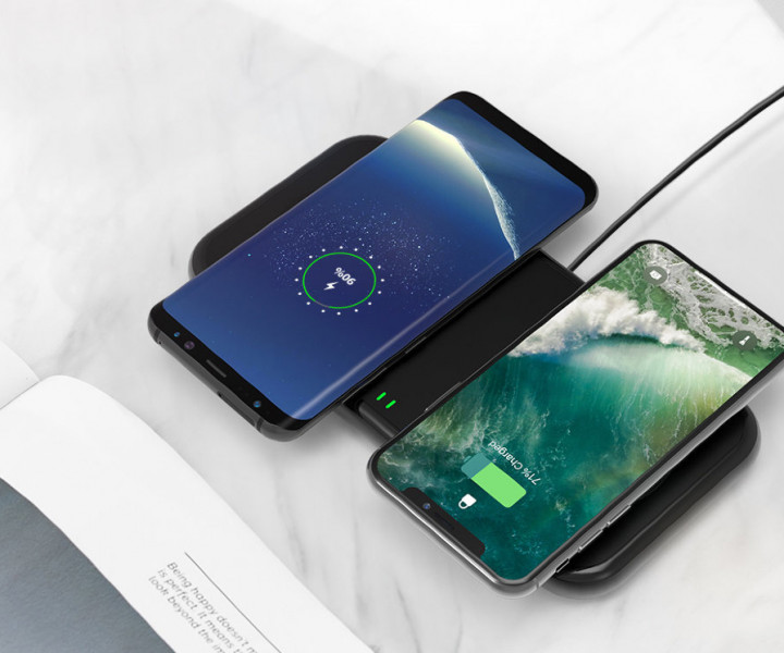 Беспроводное зарядное устройство RAVPower 36W Dual Qi Wireless Fast Charging Pad (RP-PC065)