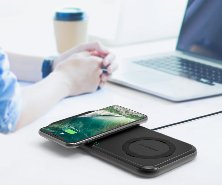 Беспроводное зарядное устройство RAVPower 36W Dual Qi Wireless Fast Charging Pad (RP-PC065)