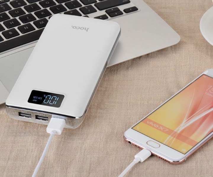 Внешний аккумулятор Hoco B23B Flowed 20000 mAh White