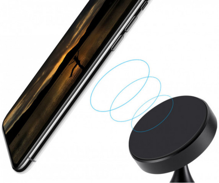 Авто ЗУ Qitech Car and Desk Holder Nano Auto Wireless with QI Black (QT-NA-02Bk)