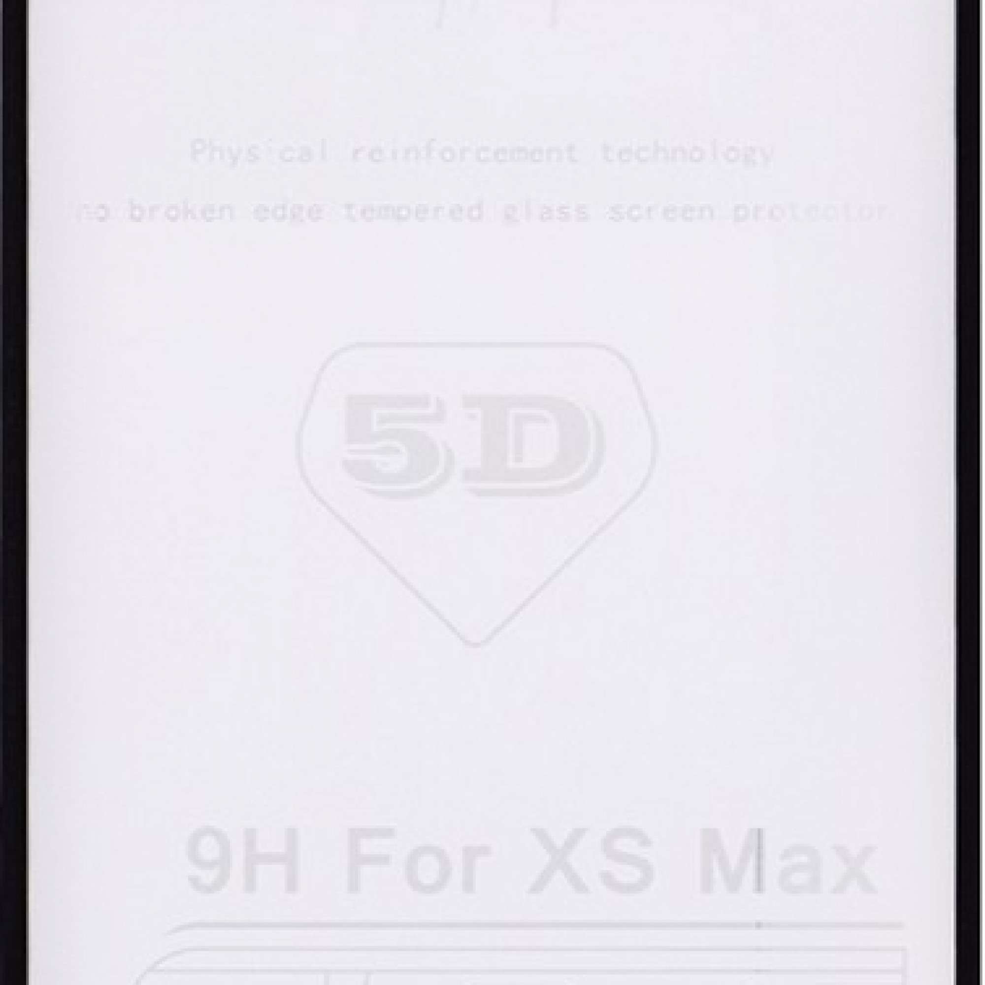 Защитное стекло 5D для iPhone XS/11Pro Max Black б/к