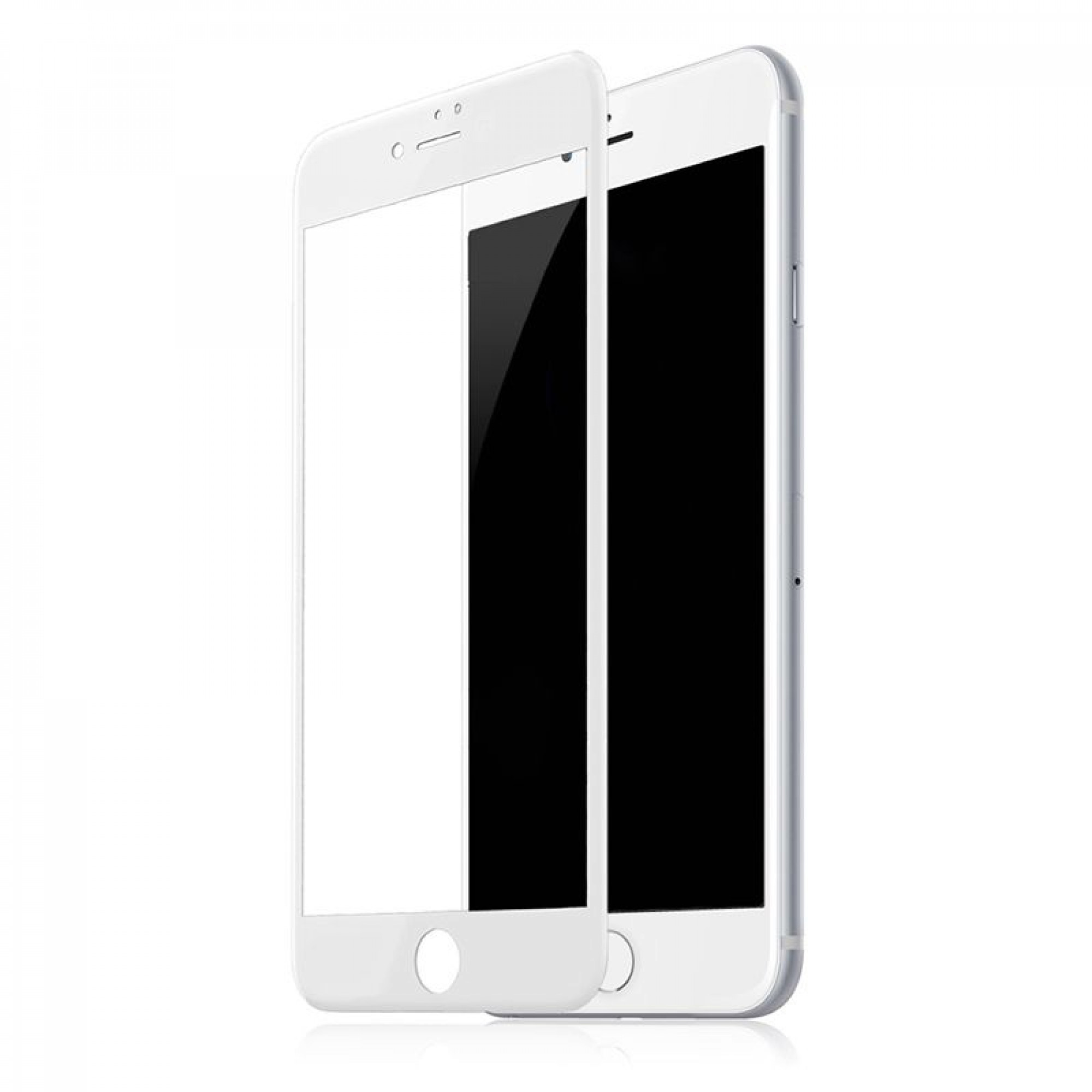 Защитное стекло 5D для iPhone 6Plus/6SPlus White б/к