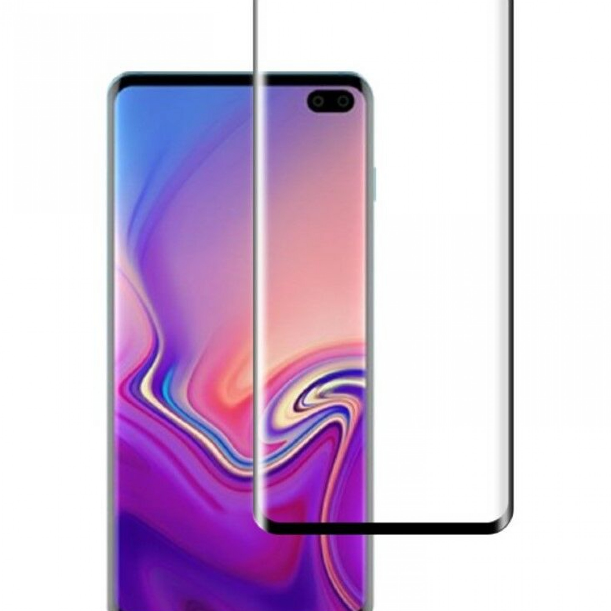 Защитное стекло 3D для Samsung S10 Black