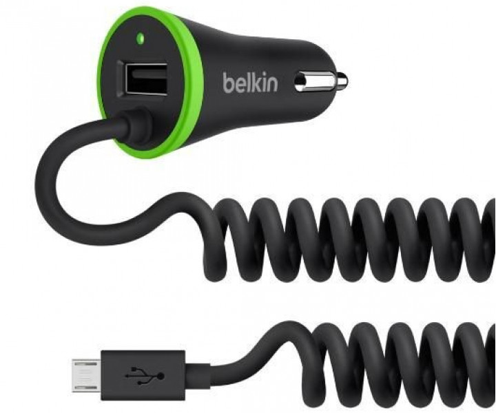 Автомобильное ЗУ Belkin BOOST UP (Lightning Cable USB) 3.4Amp