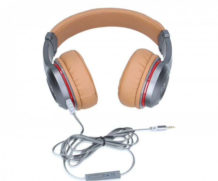 Навушники HF Hoco W6 Brown