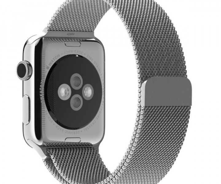 Ремешок Apple Watch 42/44mm Milanese Loop Silver