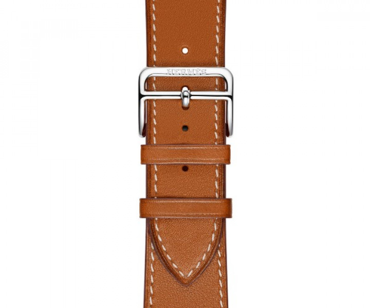 Ремешок Apple Watch 38mm Hermes Single Tour Leather Band Fauve Barenia