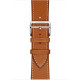 Ремешок Apple Watch 38mm Hermes Single Tour Leather Band Fauve Barenia