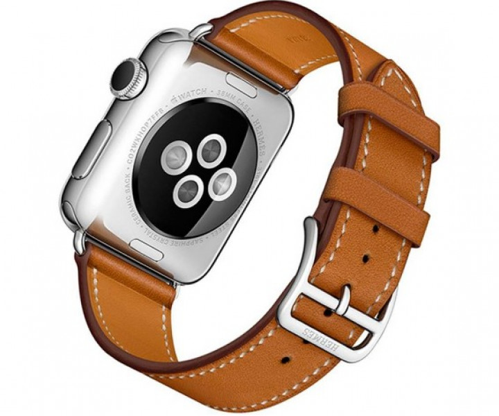 Ремешок Apple Watch 38mm Hermes Single Tour Leather Band Fauve Barenia