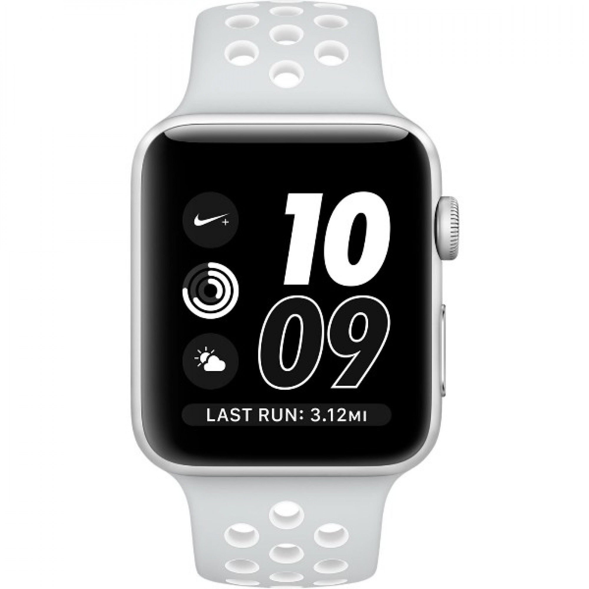 Ремешок Apple Watch 42mm Nike Sport Band Pure Platinum/White