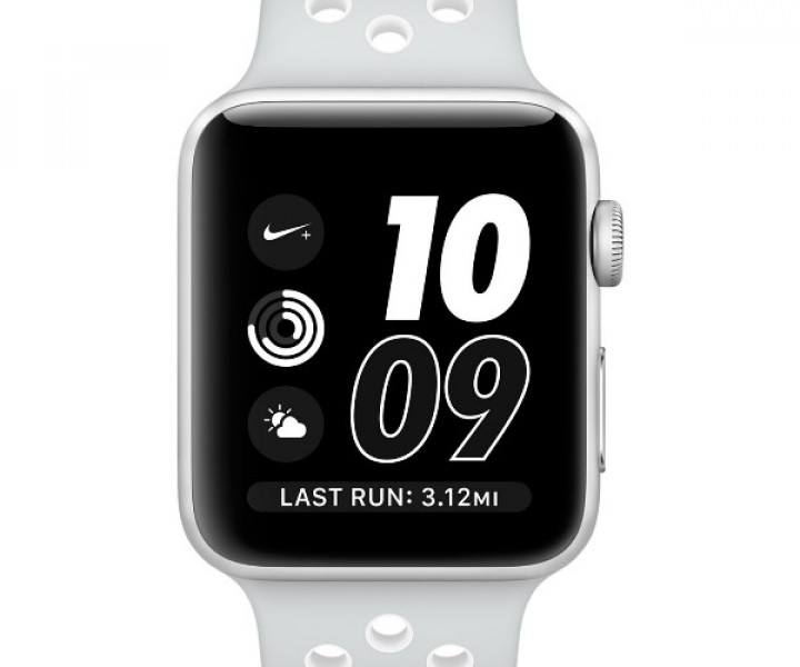 Ремешок Apple Watch 42mm Nike Sport Band Pure Platinum/White