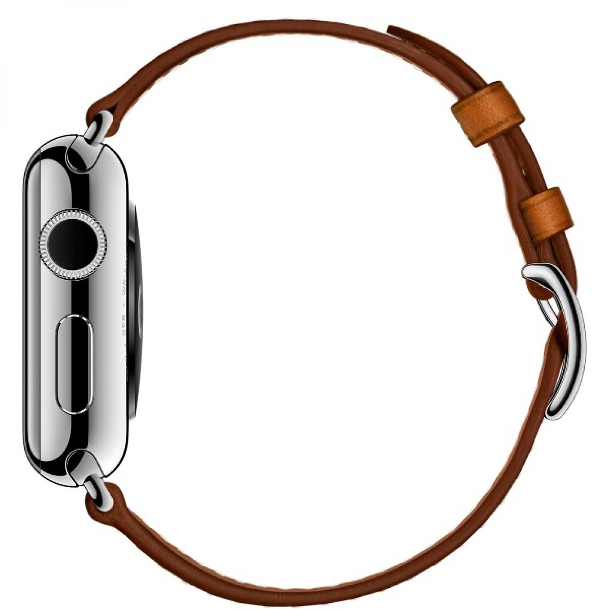 Ремешок Apple Watch 38mm Hermes Double Buckle Cuff Leather Band Fauve Barenia
