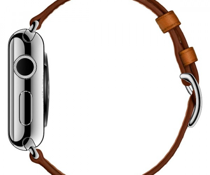 Ремешок Apple Watch 38mm Hermes Double Buckle Cuff Leather Band Fauve Barenia