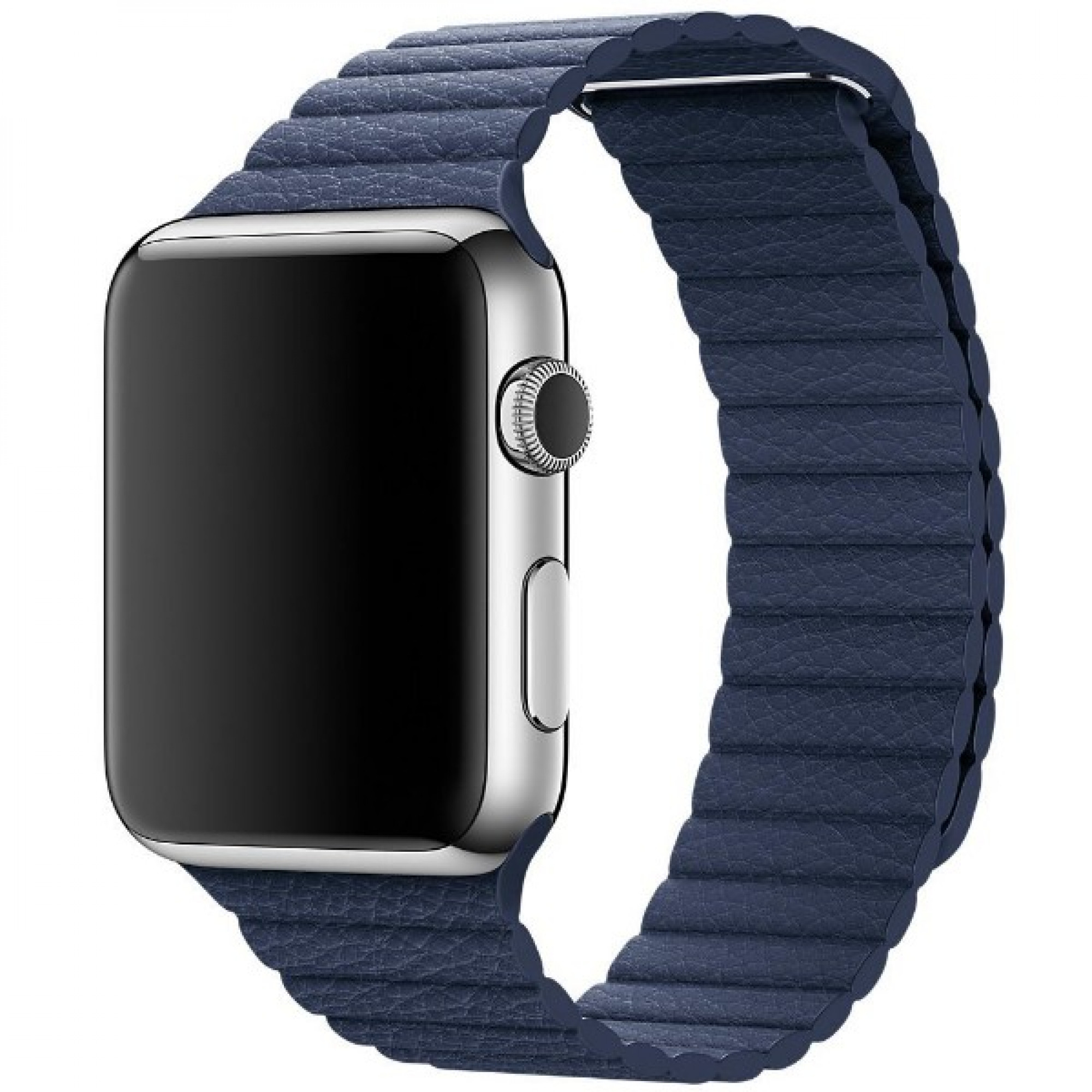 Ремешок Apple Watch 42mm Leather Loop Band Midnight Blue