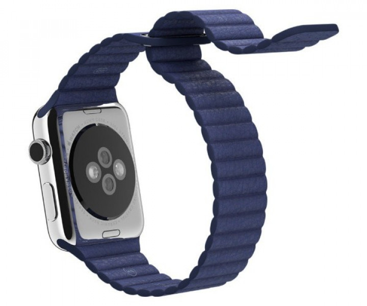 Ремінець Apple Watch 42mm Leather Loop Band Midnight Blue