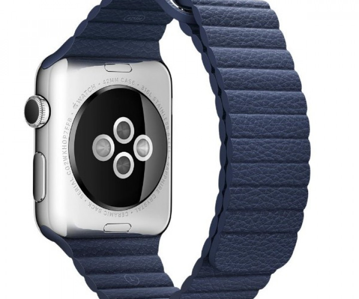 Ремінець Apple Watch 42mm Leather Loop Band Midnight Blue