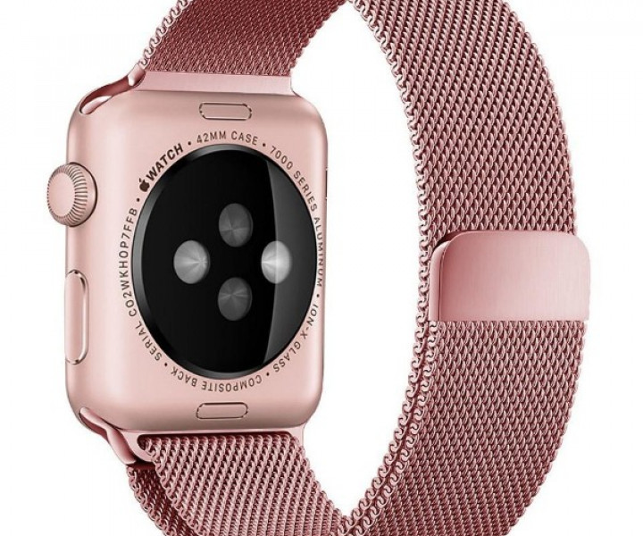 Ремінець Milanese Loop для Apple Watch 38 / 42mm Rose Gold